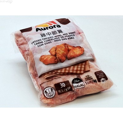 C16F 巴西急凍雞中翼(1kg/包，HALAL認証)網購原價HK$48.00/包，會員價HK$39.00/包